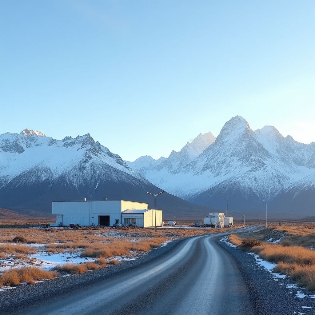 Estación YPF en la Patagonia
